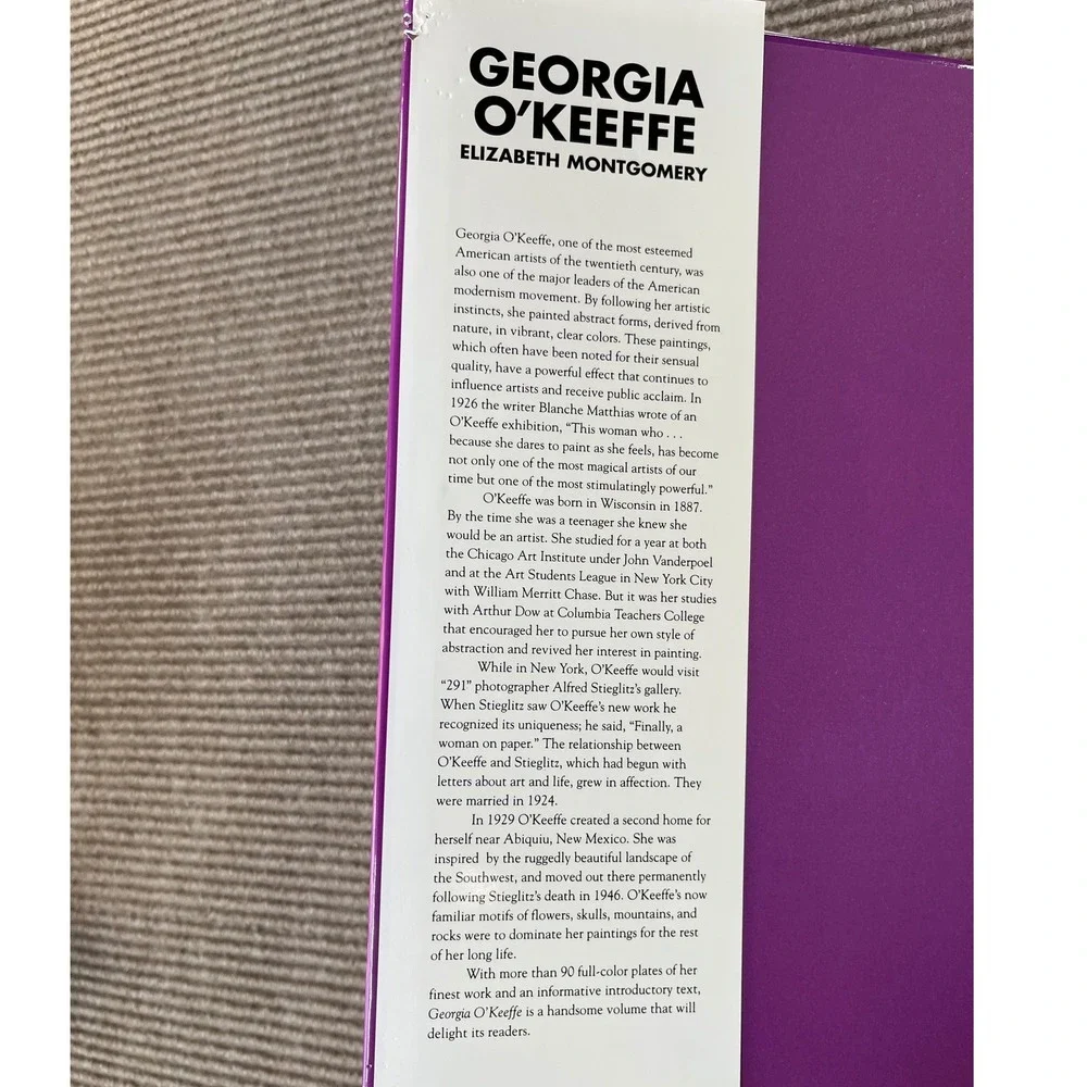 Georgia O'Keeffe Elizabeth Montgomery Art History Book Hardcover JG Press 1993